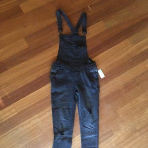 RSQ black distressed denim overalls - new with tag
